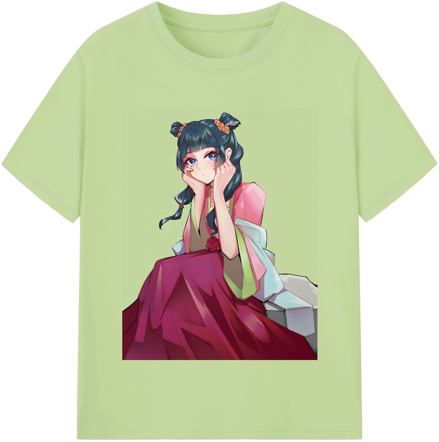 （画像用） 薬屋のひとりごと The Apothecary Diaries 綿100％半袖Tシャツ（フロントプリント）